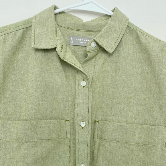 Organic Cotton Boxy Button Down NWOT - Picture 4 of 4